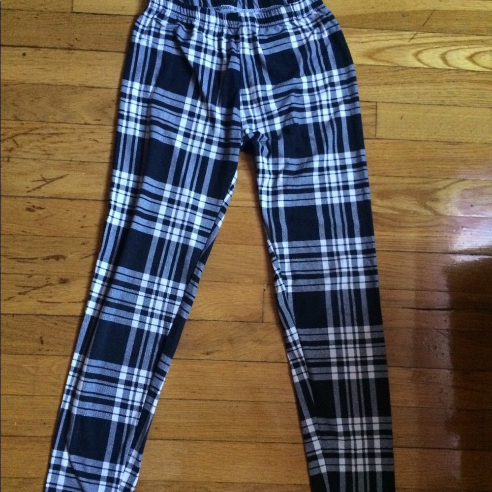 Checkered Pattern Leggings